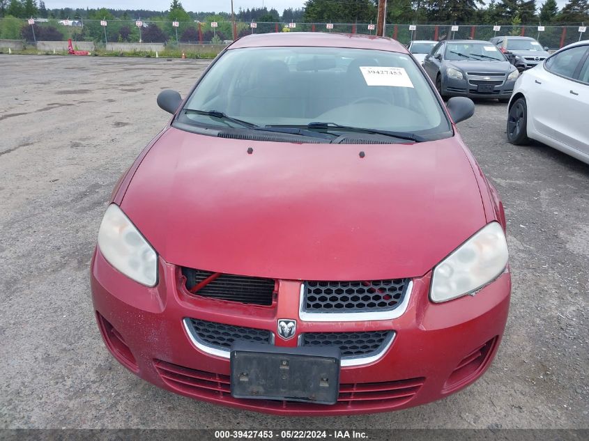 2006 Dodge Stratus Sxt VIN: 1B3EL46X86N218077 Lot: 39427453