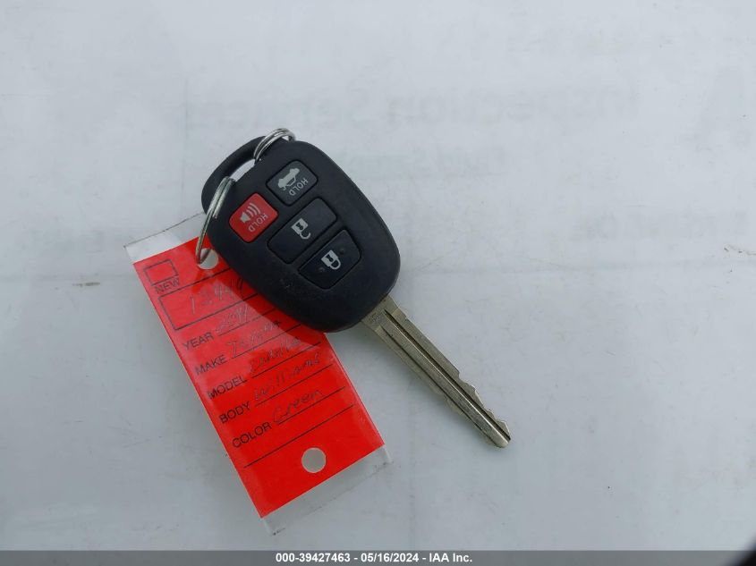 2014 Toyota Corolla S VIN: 5YFBURHE0EP151791 Lot: 39427463