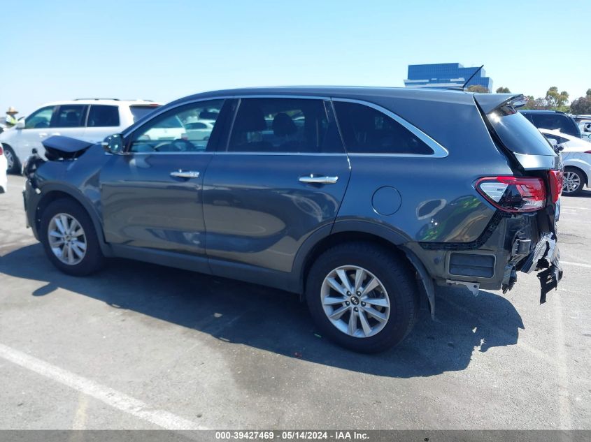 2020 Kia Sorento 2.4L Lx VIN: 5XYPG4A37LG665065 Lot: 39427469