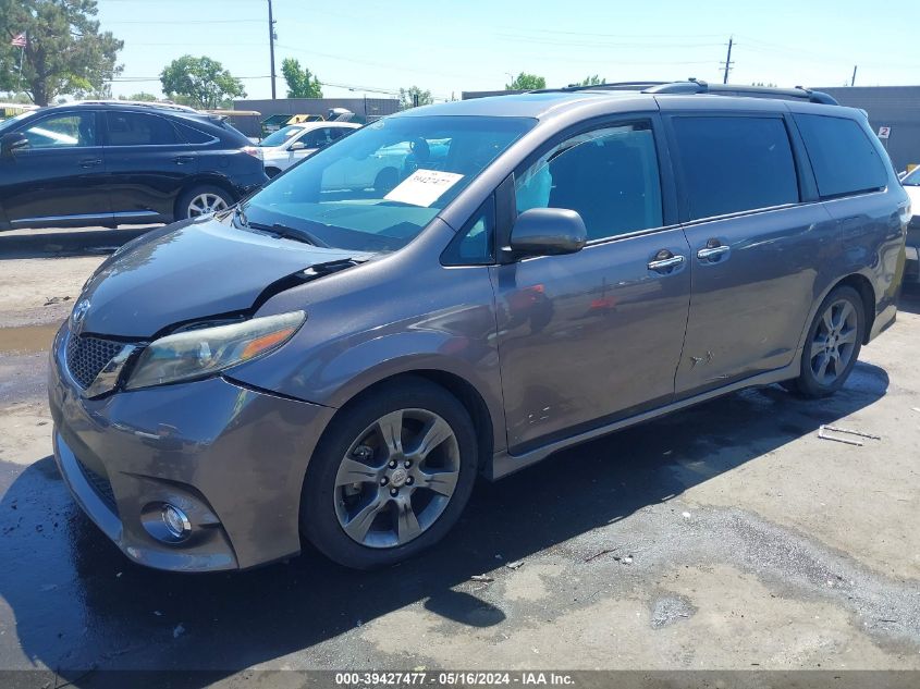 2016 Toyota Sienna Se 8 Passenger VIN: 5TDXK3DC7GS758214 Lot: 39427477