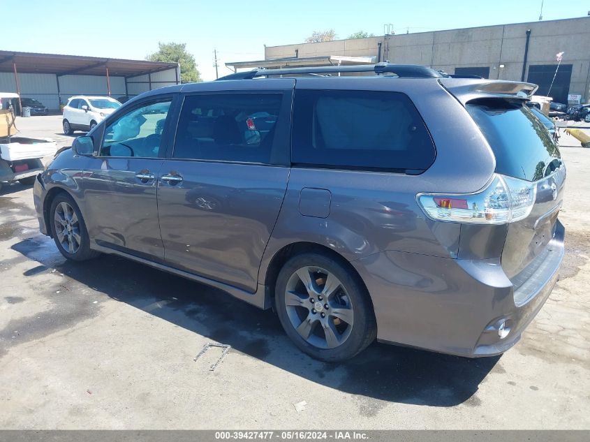 2016 Toyota Sienna Se 8 Passenger VIN: 5TDXK3DC7GS758214 Lot: 39427477