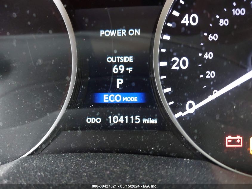 2014 Lexus Es 300H VIN: JTHBW1GG9E2063818 Lot: 39427521