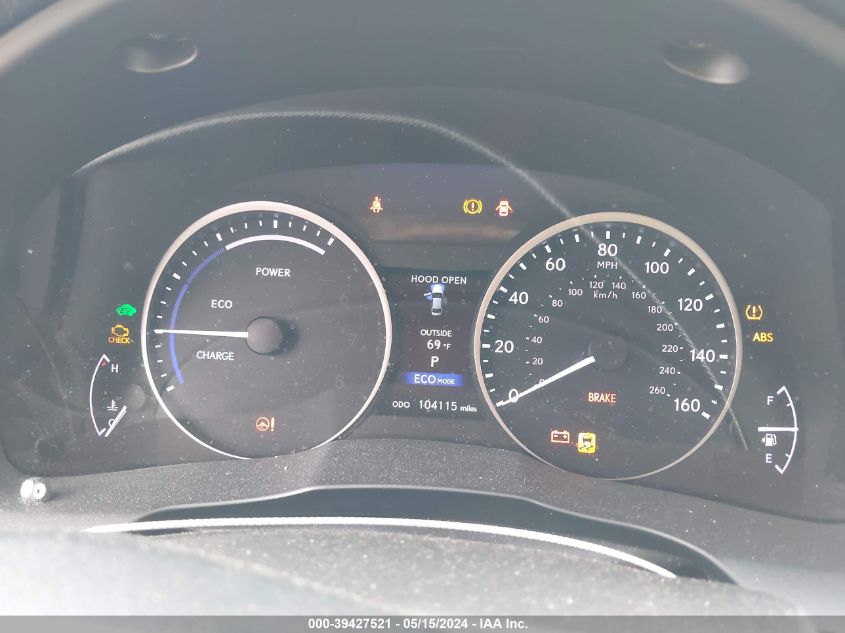 2014 Lexus Es 300H VIN: JTHBW1GG9E2063818 Lot: 39427521