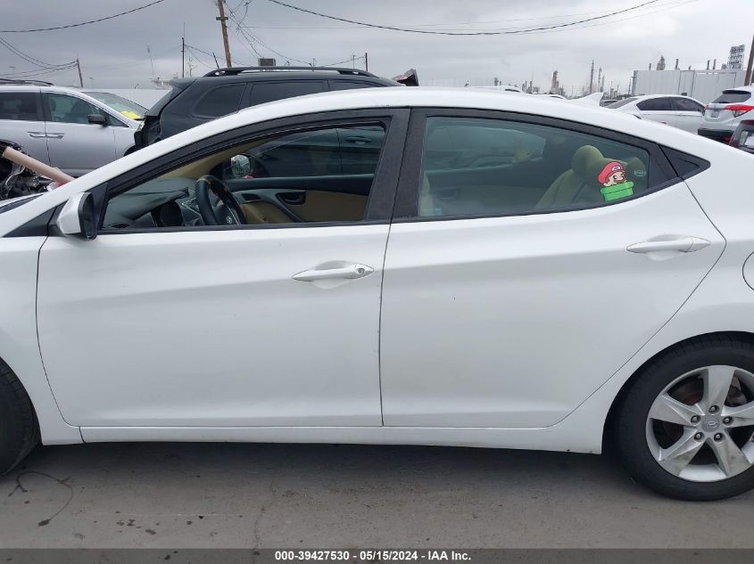 2012 Hyundai Elantra Gls VIN: 5NPDH4AE6CH131775 Lot: 39427530