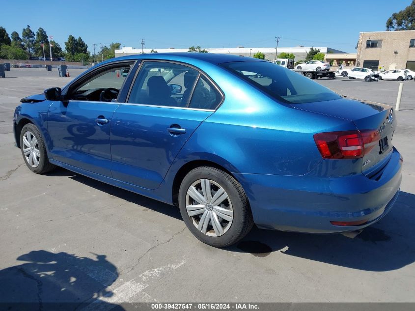 2017 Volkswagen Jetta 1.4T S VIN: 3VW2B7AJ0HM386931 Lot: 39427547