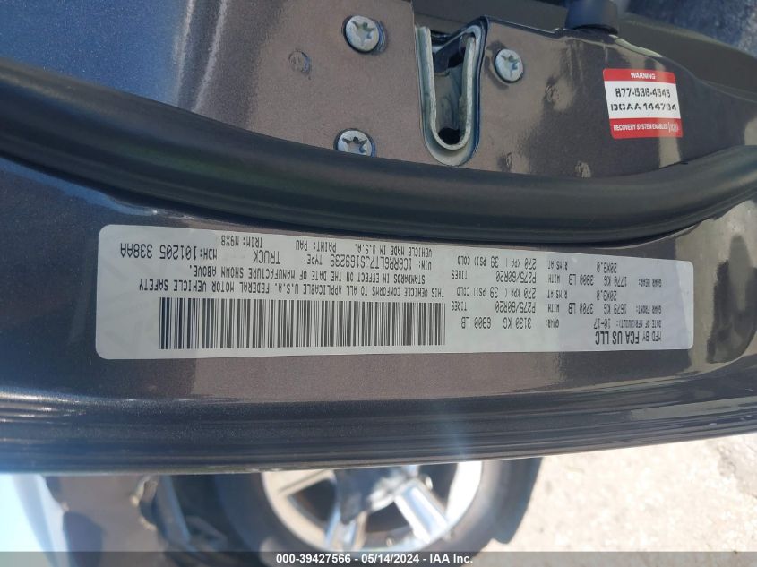 2018 Ram 1500 Lone Star Silver 4X2 5'7 Box VIN: 1C6RR6LT7JS169239 Lot: 39427566