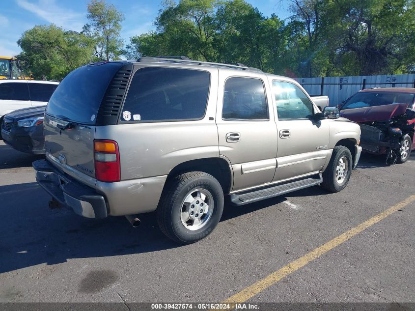 2001 Chevrolet Tahoe K1500 VIN: 1GNEK13T31R101145 Lot: 39427574