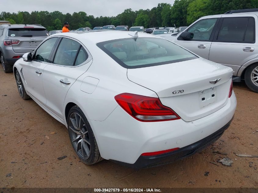 2021 Genesis G70 2.0T Awd VIN: KMTG44LA8MU070411 Lot: 39427579