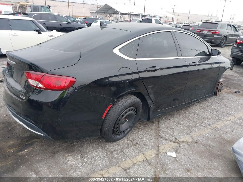 2015 Chrysler 200 Limited VIN: 1C3CCCAB2FN709163 Lot: 39427582