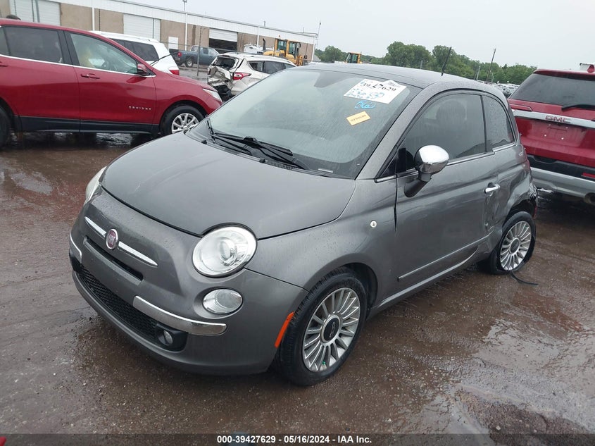 2012 Fiat 500 Lounge VIN: 3C3CFFCR2CT366515 Lot: 39427629