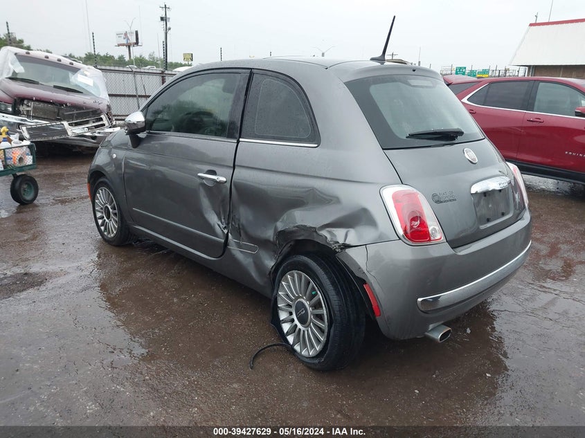 2012 Fiat 500 Lounge VIN: 3C3CFFCR2CT366515 Lot: 39427629