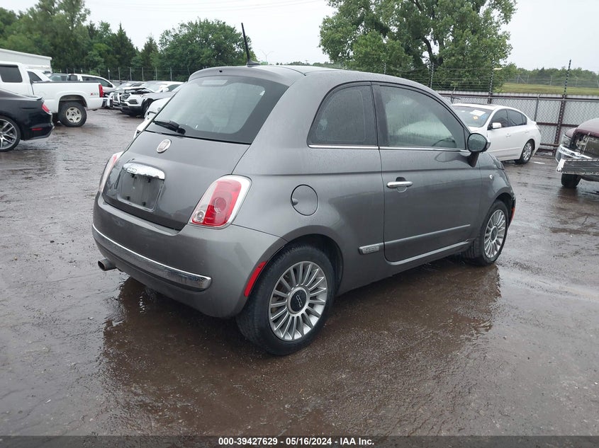 2012 Fiat 500 Lounge VIN: 3C3CFFCR2CT366515 Lot: 39427629