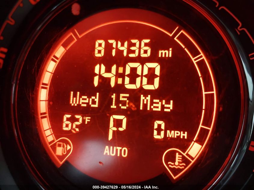 2012 Fiat 500 Lounge VIN: 3C3CFFCR2CT366515 Lot: 39427629