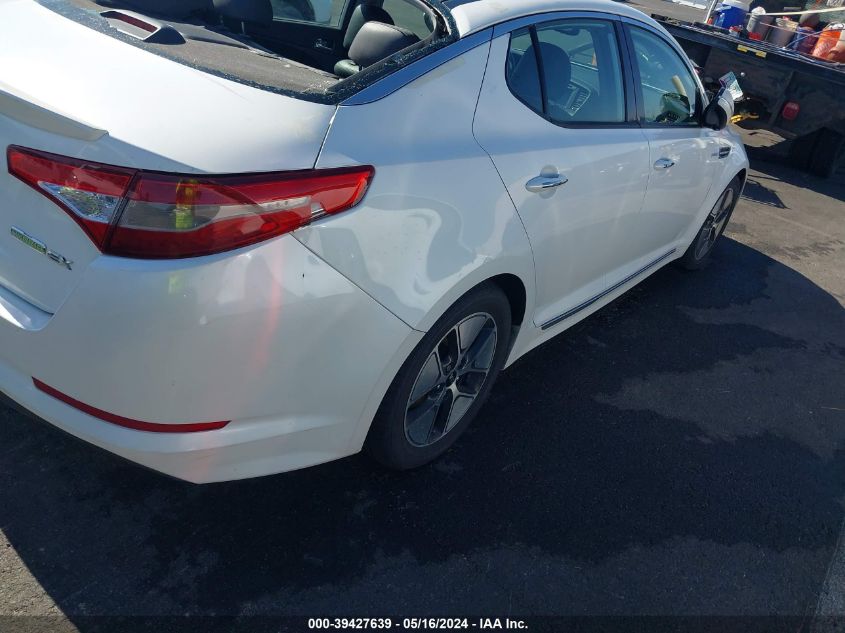 2013 Kia Optima Hybrid VIN: KNAGM4AD6D5041556 Lot: 39427639