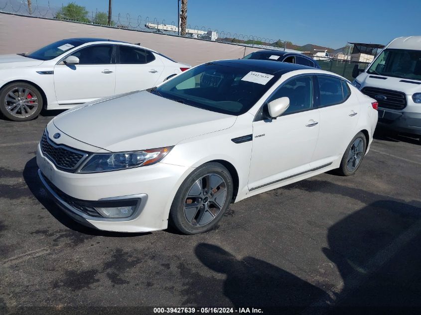 2013 Kia Optima Hybrid VIN: KNAGM4AD6D5041556 Lot: 39427639