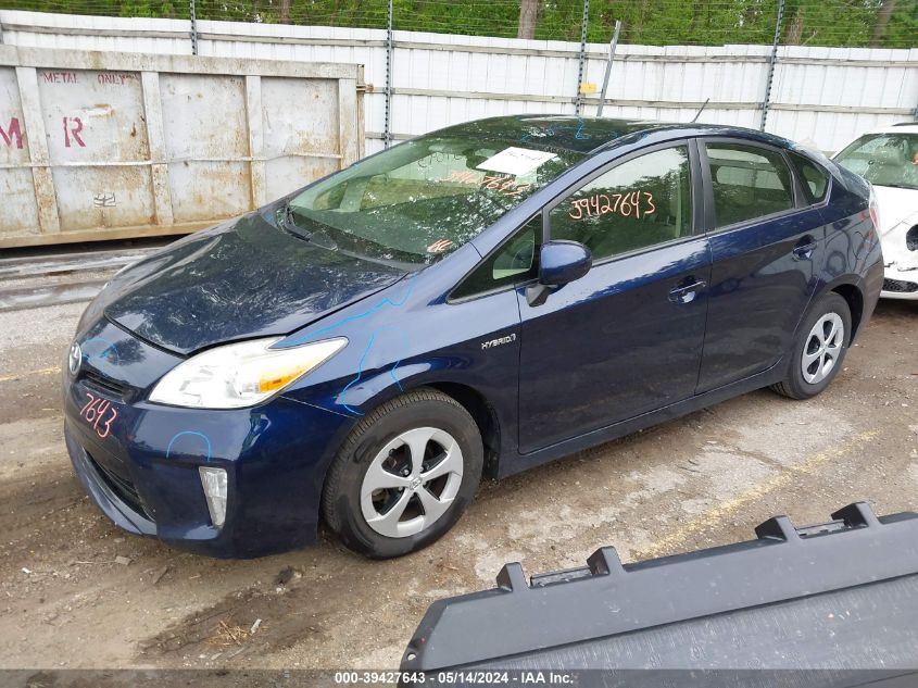 2014 Toyota Prius Three VIN: JTDKN3DU1E0364041 Lot: 39427643