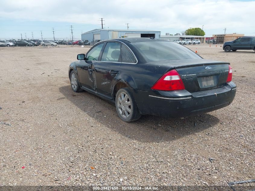 2007 Ford Five Hundred Limited VIN: 1FAHP25107G119511 Lot: 39427658