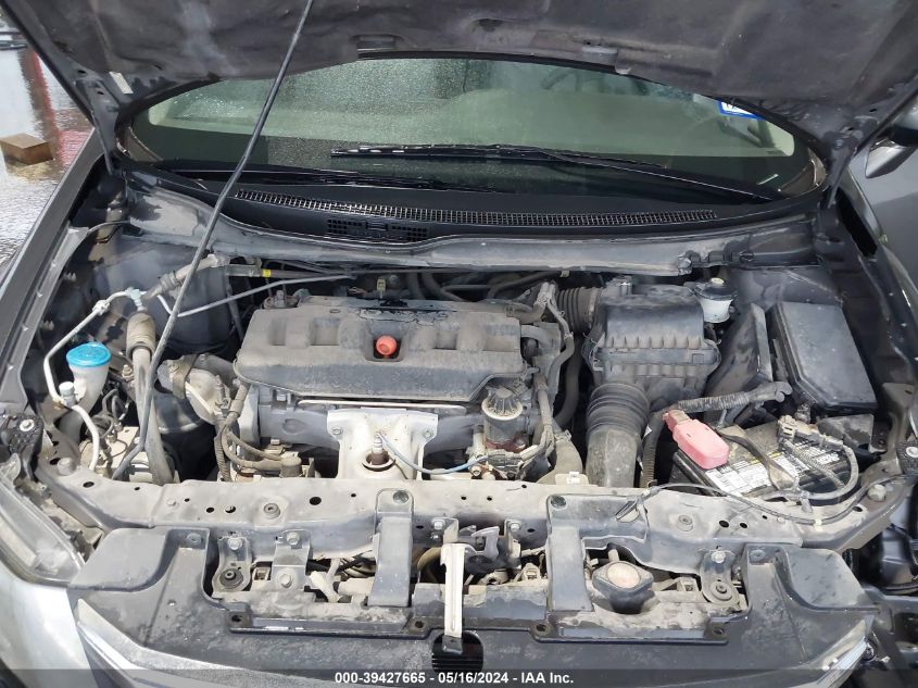 2012 Honda Civic Ex-L VIN: 2HGFB2F95CH593474 Lot: 39427665