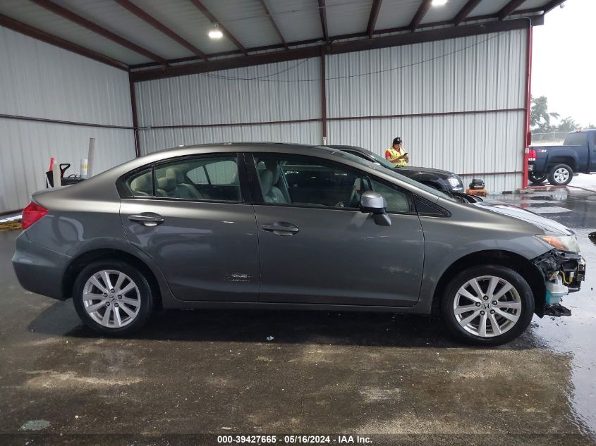 2012 Honda Civic Ex-L VIN: 2HGFB2F95CH593474 Lot: 39427665