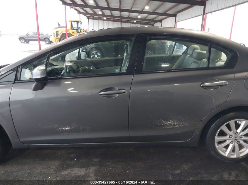 2012 Honda Civic Ex-L VIN: 2HGFB2F95CH593474 Lot: 39427665