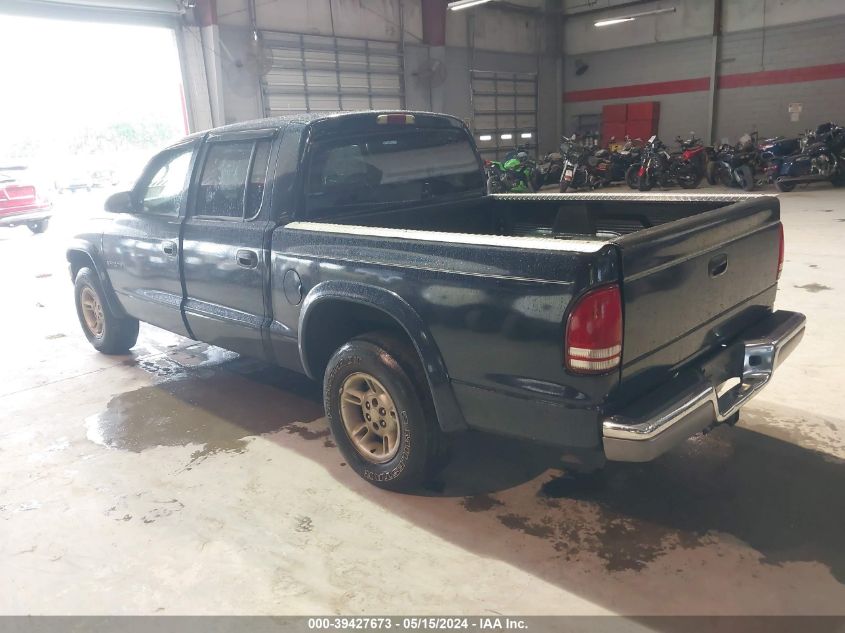 2002 Dodge Dakota Quad Slt VIN: 1B7HL48NX2S686640 Lot: 39427673