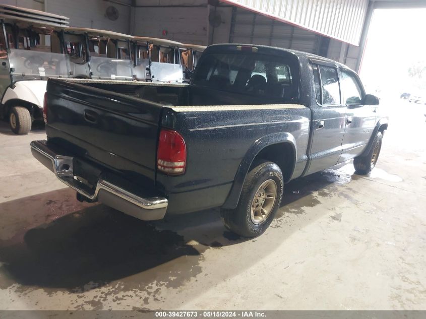 2002 Dodge Dakota Quad Slt VIN: 1B7HL48NX2S686640 Lot: 39427673