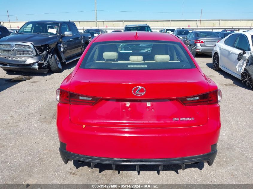 2016 Lexus Is 200T VIN: JTHBA1D23G5001453 Lot: 39427688