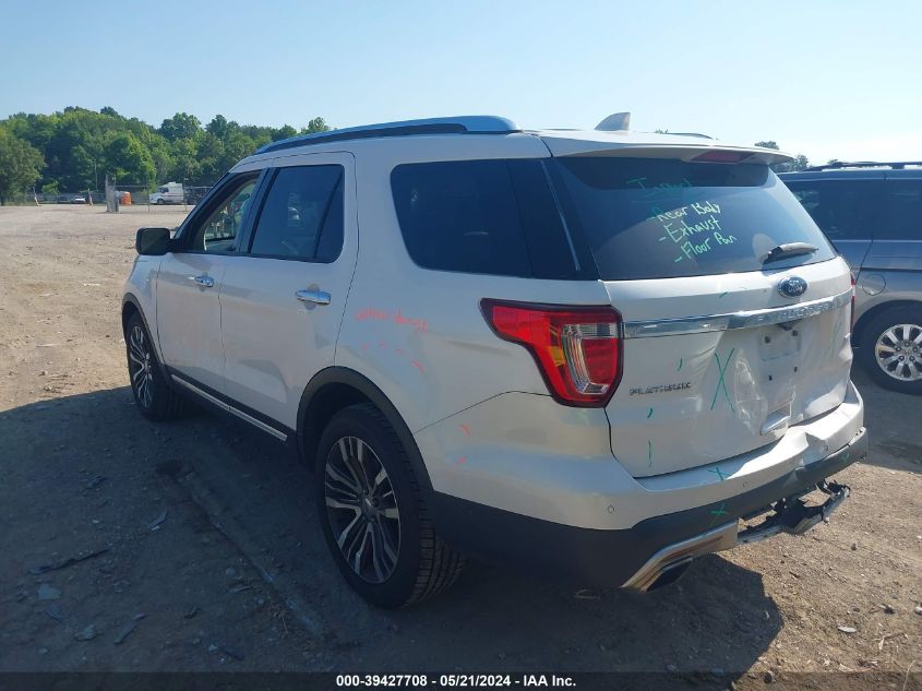 2017 Ford Explorer Platinum VIN: 1FM5K8HTXHGC17597 Lot: 39427708