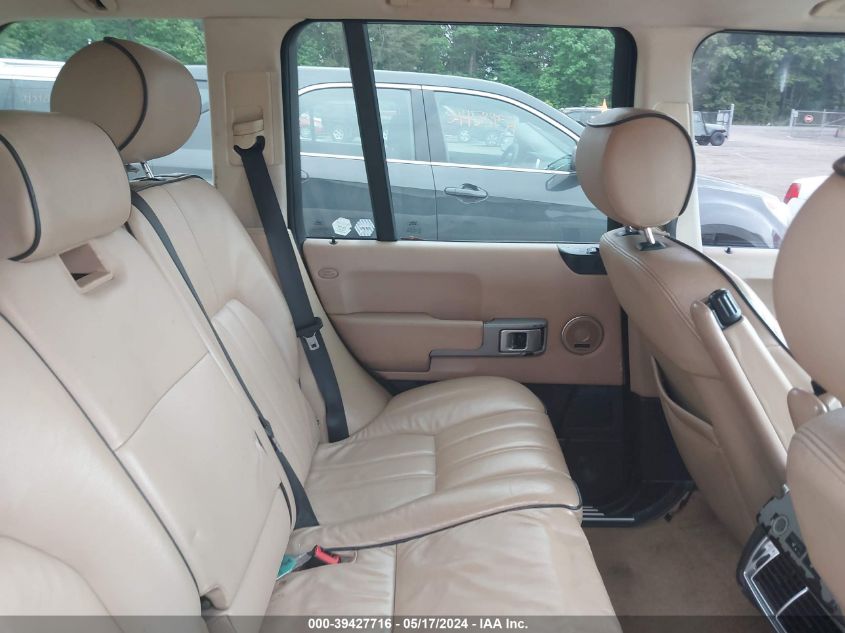 2006 Land Rover Range Rover Hse VIN: SALME15476A225080 Lot: 39427716