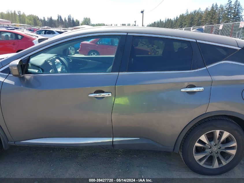 2016 Nissan Murano S VIN: 5N1AZ2MG0GN152303 Lot: 39427720