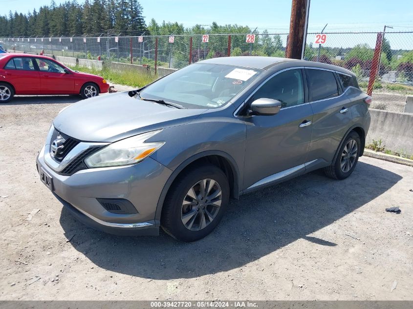 2016 Nissan Murano S VIN: 5N1AZ2MG0GN152303 Lot: 39427720