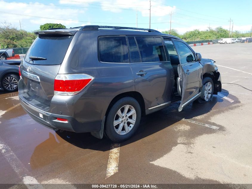 2013 Toyota Highlander Base Plus V6/Base V6/Se V6 VIN: 5TDZK3EH5DS142378 Lot: 39427728