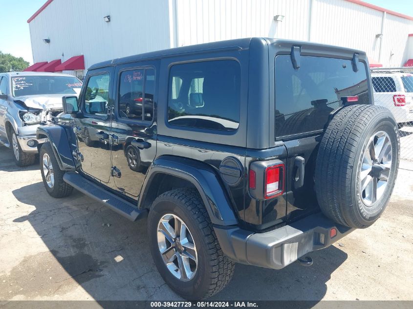 2021 Jeep Wrangler Unlimited Sahara 4X4 VIN: 1C4HJXEN5MW646070 Lot: 39427729