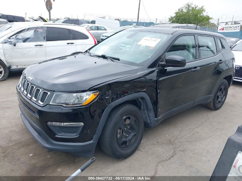 2017 Jeep New Compass Sport Fwd VIN: 3C4NJCAB7HT668591 Lot: 39427732