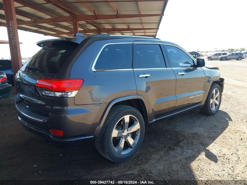 2015 Jeep Grand Cherokee Overland VIN: 1C4RJECG5FC822911 Lot: 39427742