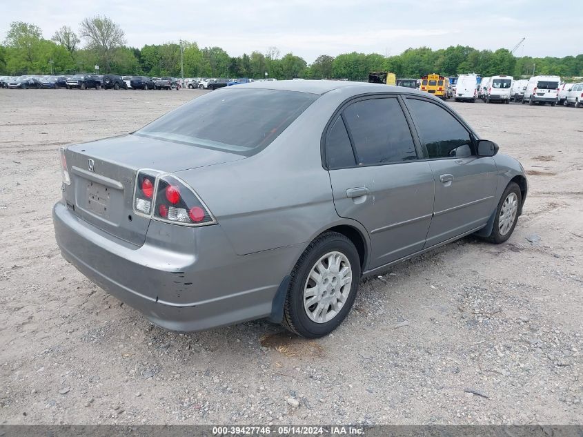 2004 Honda Civic Lx VIN: 2HGES16534H546741 Lot: 39427746