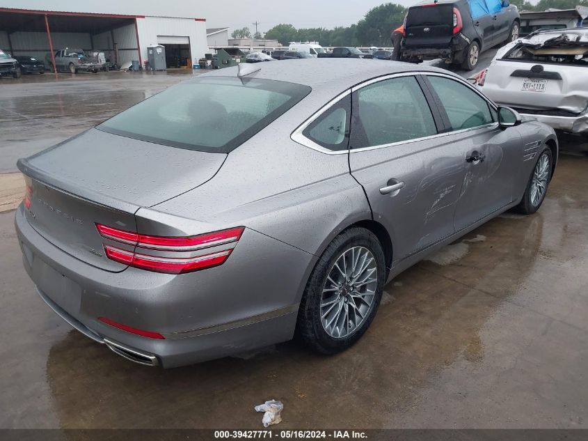 2023 Genesis G80 2.5T Awd VIN: KMTGB4SC4PU195080 Lot: 39427771