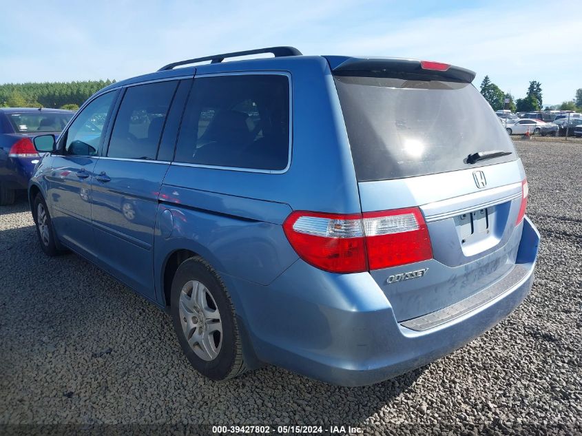 2007 Honda Odyssey Ex-L VIN: 5FNRL38687B090759 Lot: 39427802