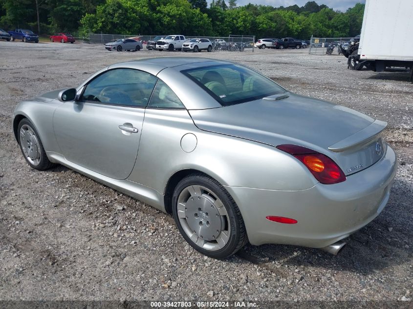 2003 Lexus Sc 430 VIN: JTHFN48Y230035638 Lot: 39427803