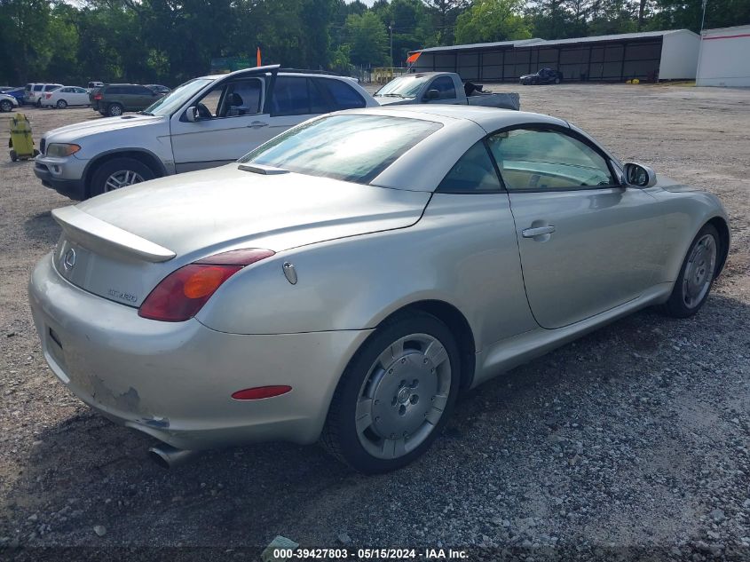 2003 Lexus Sc 430 VIN: JTHFN48Y230035638 Lot: 39427803