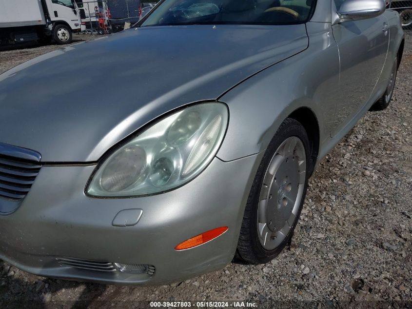 2003 Lexus Sc 430 VIN: JTHFN48Y230035638 Lot: 39427803