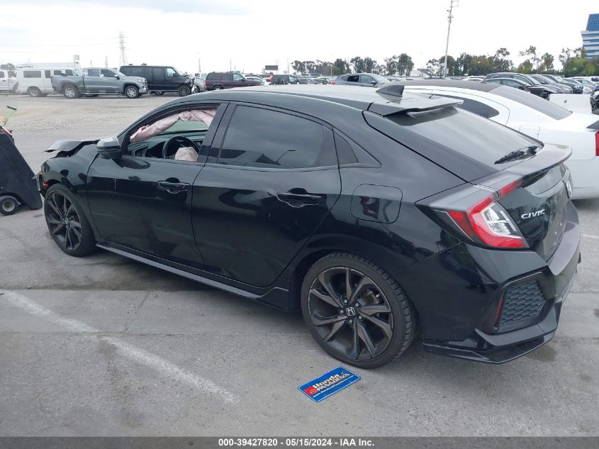 2018 Honda Civic Sport Touring VIN: SHHFK7H96JU404762 Lot: 39427820