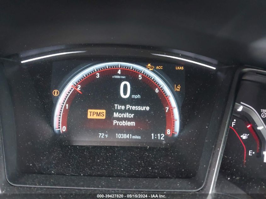 2018 Honda Civic Sport Touring VIN: SHHFK7H96JU404762 Lot: 39427820