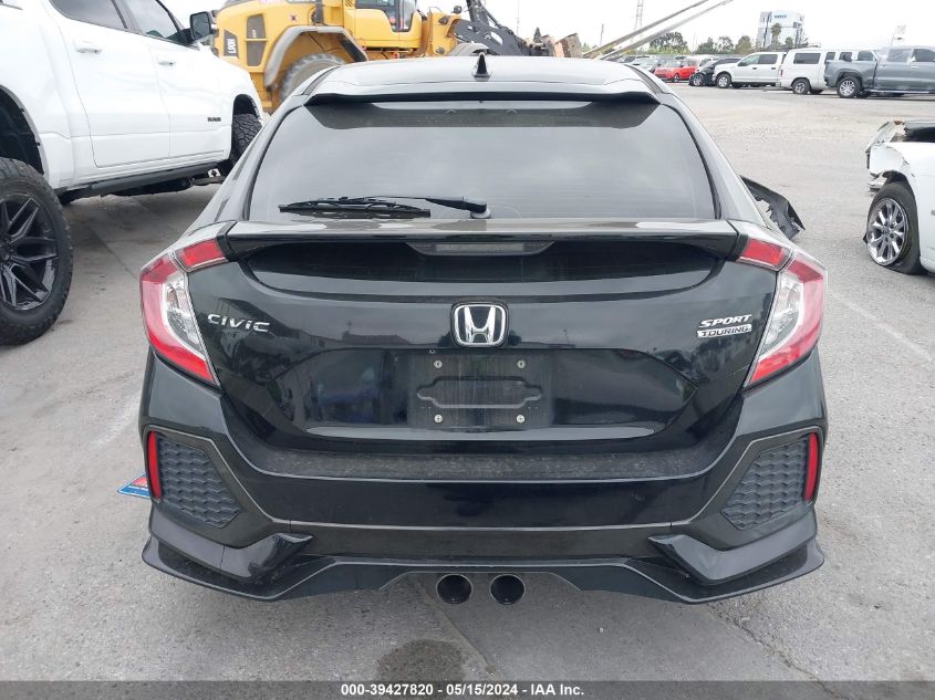 2018 Honda Civic Sport Touring VIN: SHHFK7H96JU404762 Lot: 39427820