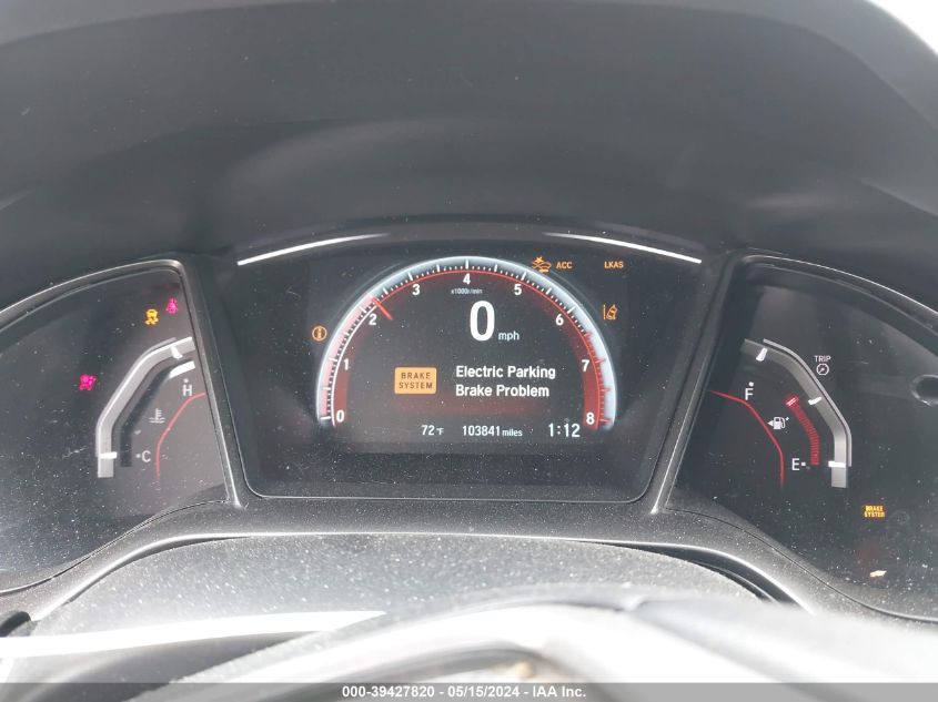 2018 Honda Civic Sport Touring VIN: SHHFK7H96JU404762 Lot: 39427820