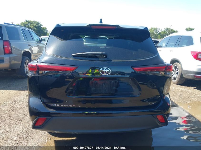 2022 Toyota Highlander Xle VIN: 5TDGZRAH6NS554516 Lot: 39427827