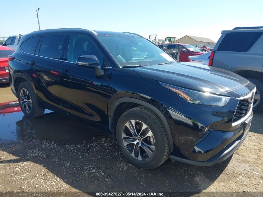 2022 Toyota Highlander Xle VIN: 5TDGZRAH6NS554516 Lot: 39427827