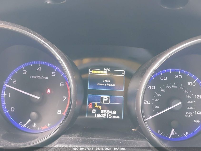 2016 Subaru Legacy 2.5I Limited VIN: 4S3BNAL62G3056563 Lot: 39427848