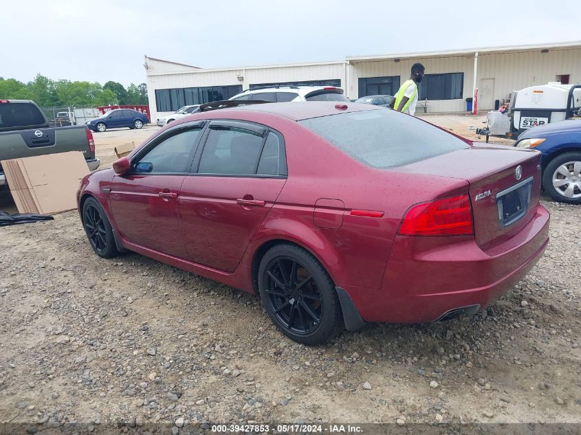 2006 Acura Tl VIN: 19UUA66236A029801 Lot: 39427853