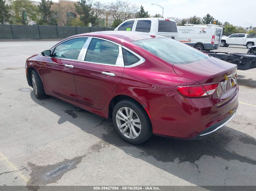 2015 Chrysler 200 Limited VIN: 1C3CCCAB5FN685277 Lot: 39427894